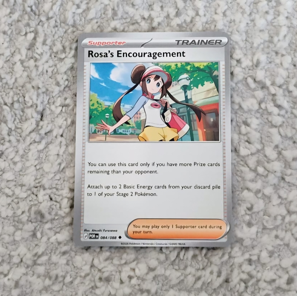POKEMON TCG Card Rosa's Encouragement Perfect Order 084/088 PZ